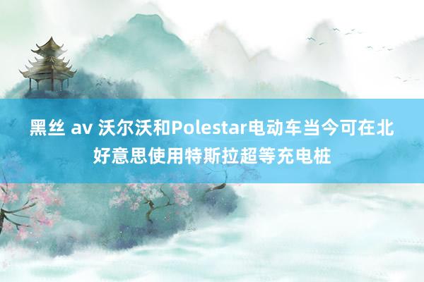 黑丝 av 沃尔沃和Polestar电动车当今可在北好意思使用特斯拉超等充电桩